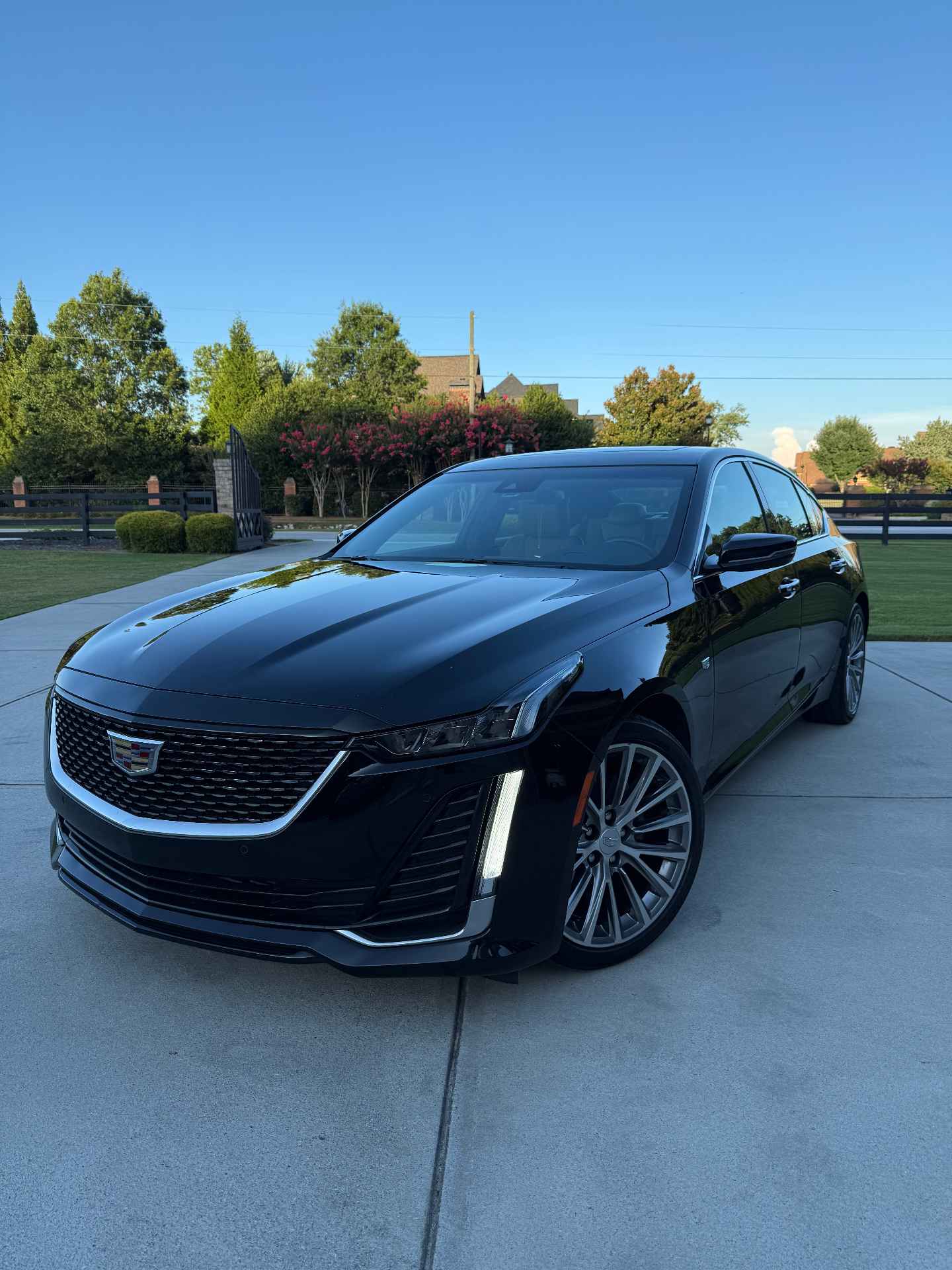 Cadillac CT5 detailed at owner's home
