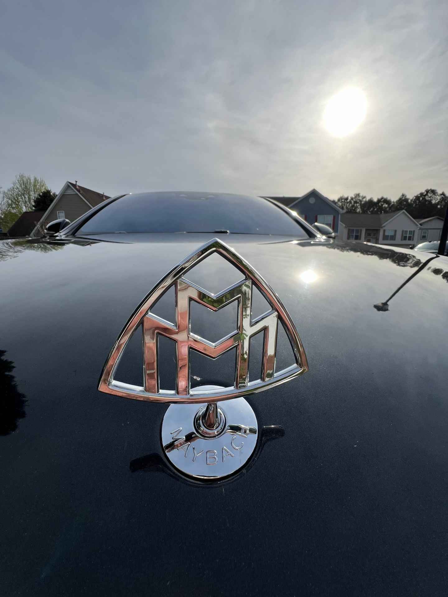 Maybach hood with coated glossy finish